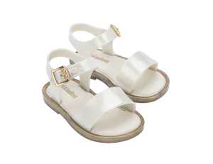 Mini Melissa Mar Sandal | White Glitter