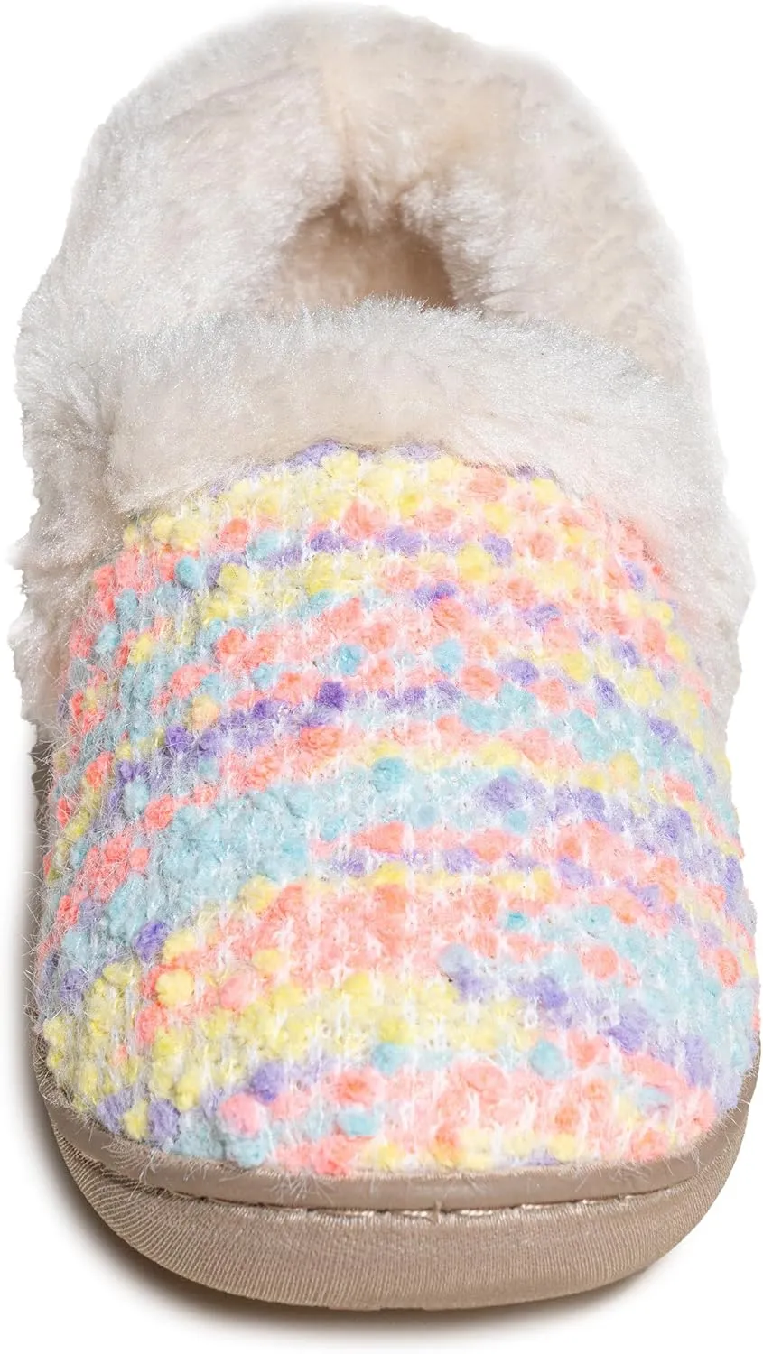 Minnetonka Daina – Indoor Cozy House Slippers for Kids with Cushioned Memory Foam Insole and Soft Fuzzy Lining