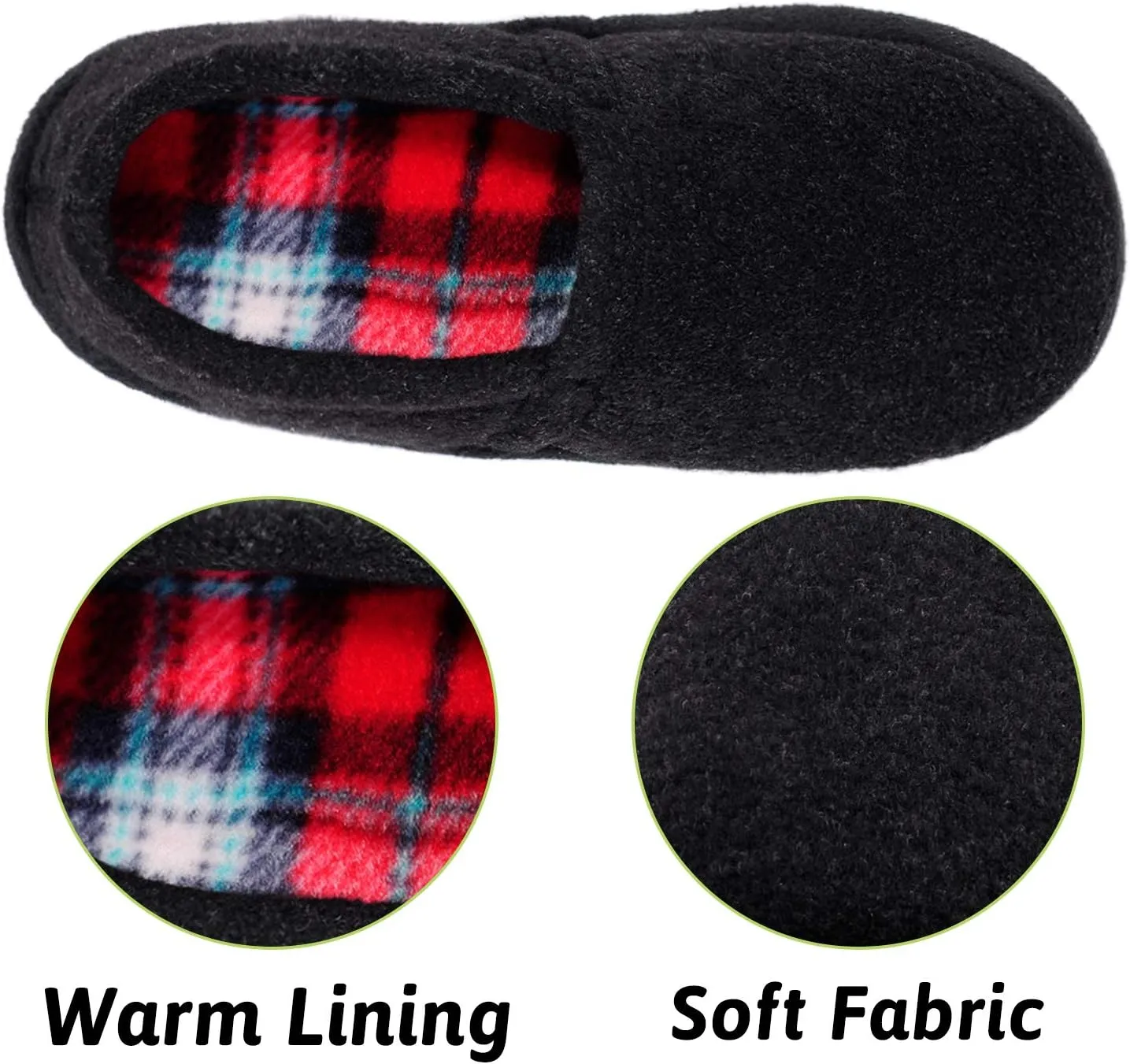 MIXIN Little/Big Kid Boy's Slippers House Shoes Indoor Outdoor with Anti Slip Sole