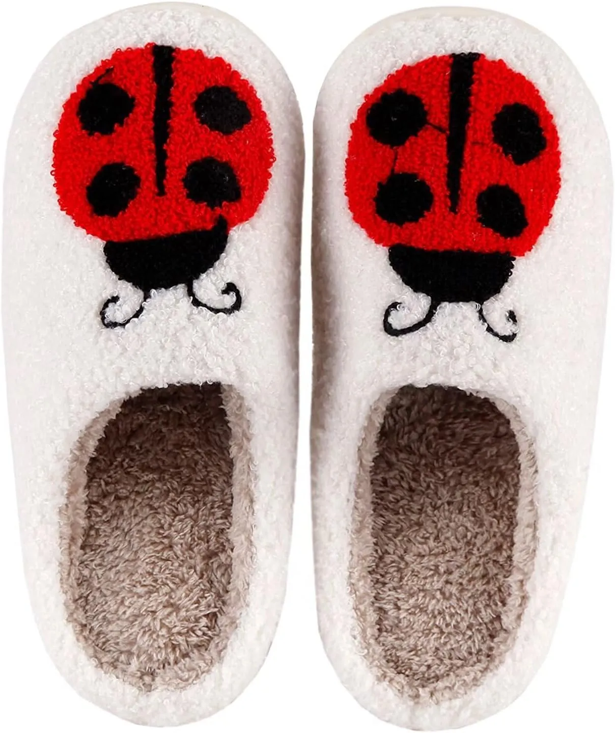 Modern Embroidered Slipper Fuzzy Cozy Memory Foam Women's Men's Couple Home Indoor House Slippers Shoes