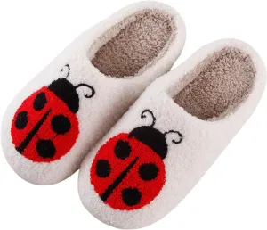 Modern Embroidered Slipper Fuzzy Cozy Memory Foam Women's Men's Couple Home Indoor House Slippers Shoes