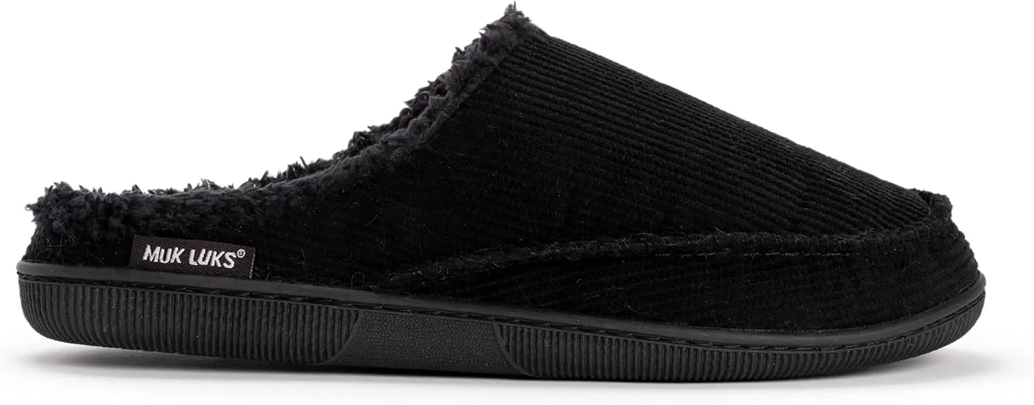 MUK LUKS Men's Corduroy Clogs Slipper