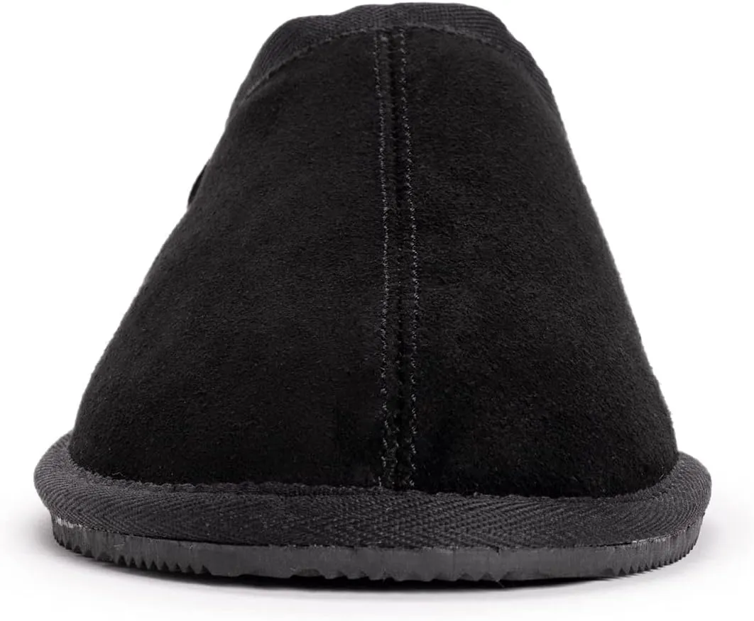 MUK LUKS Men's Dave Printed Berber Suede Scuff Slipper
