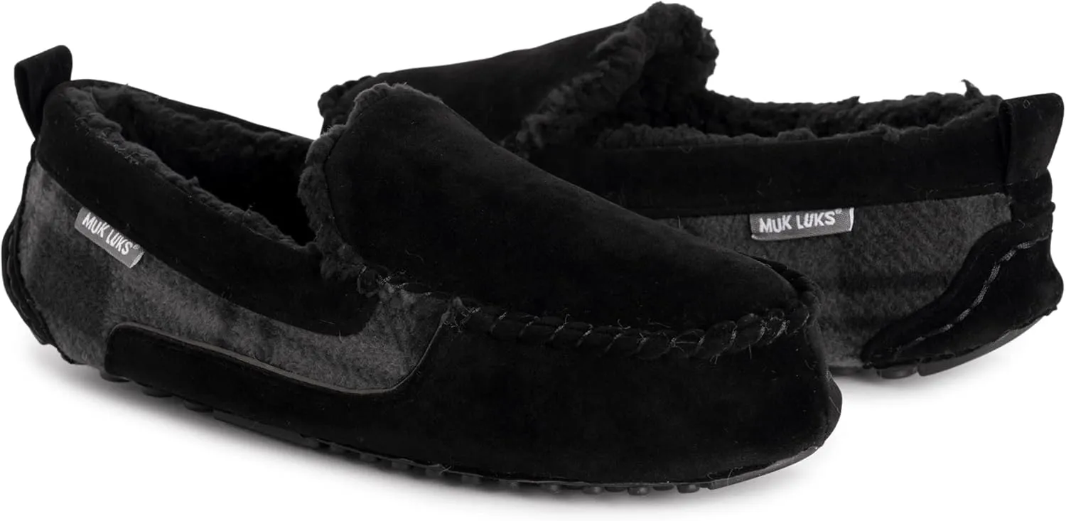 MUK LUKS Men's Emmett Moccasin Slippers