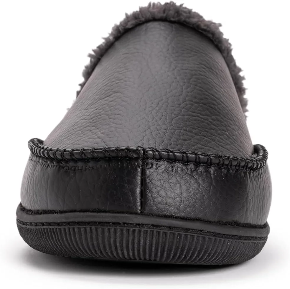 MUK LUKS Men's Faux Leather Clog Slipper