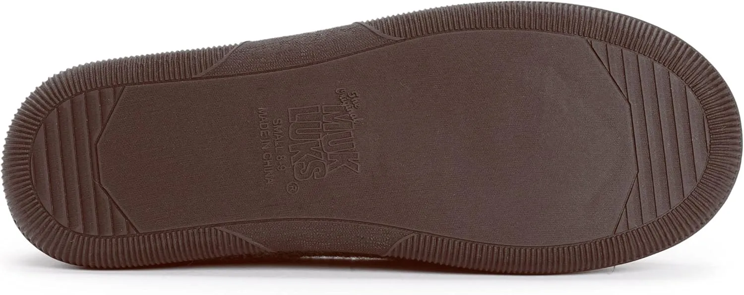 MUK LUKS Men's Faux Suede Moccasin Slipper
