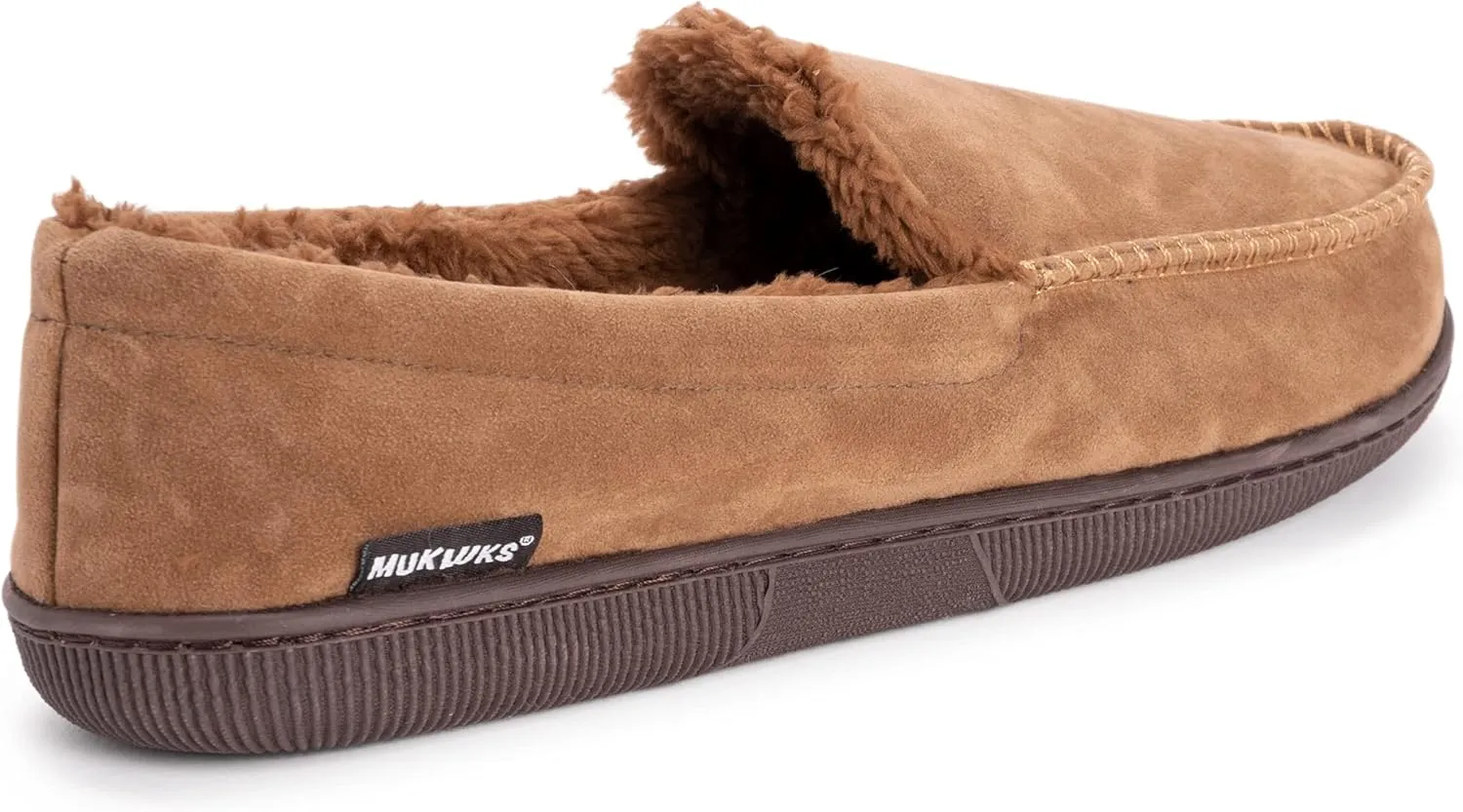 MUK LUKS Men's Faux Suede Moccasin Slipper