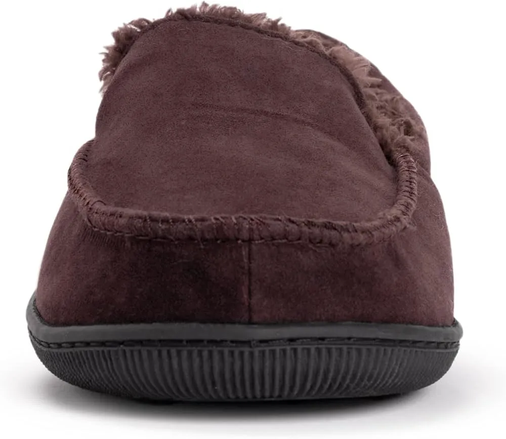 MUK LUKS Men's Faux Suede Moccasin Slipper