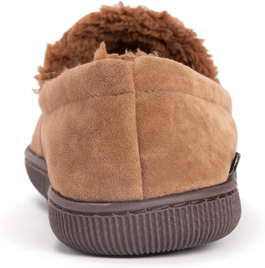 MUK LUKS Men's Faux Suede Moccasin Slipper