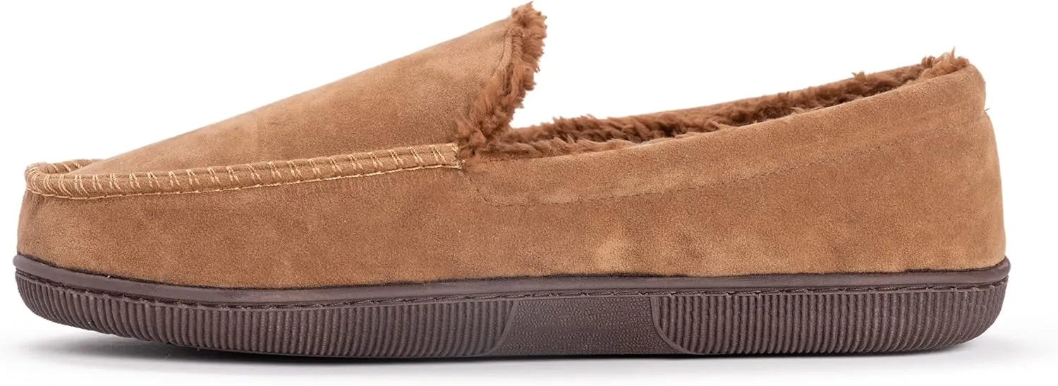 MUK LUKS Men's Faux Suede Moccasin Slipper