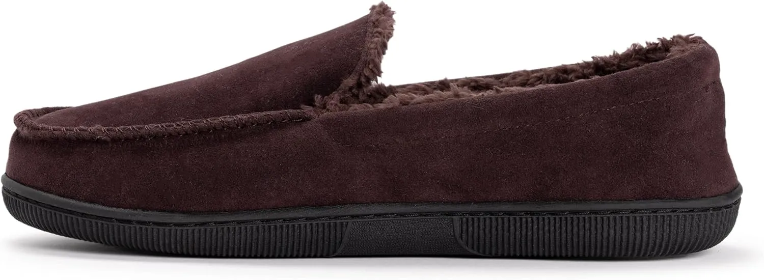 MUK LUKS Men's Faux Suede Moccasin Slipper