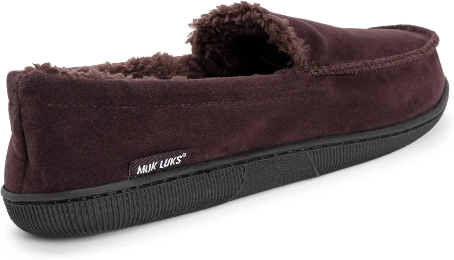 MUK LUKS Men's Faux Suede Moccasin Slipper