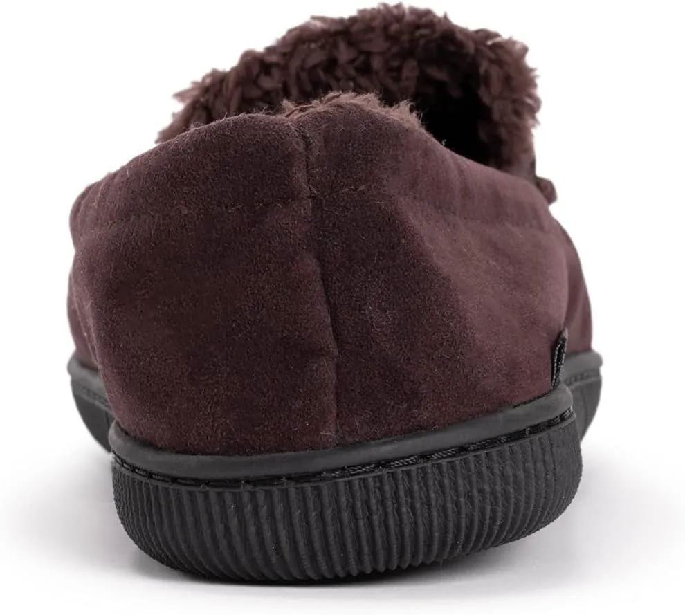 MUK LUKS Men's Faux Suede Moccasin Slipper