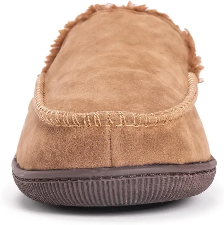 MUK LUKS Men's Faux Suede Moccasin Slipper