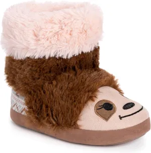 MUK LUKS Unisex-Child Girl's Zoo Friends Slipper Bootie