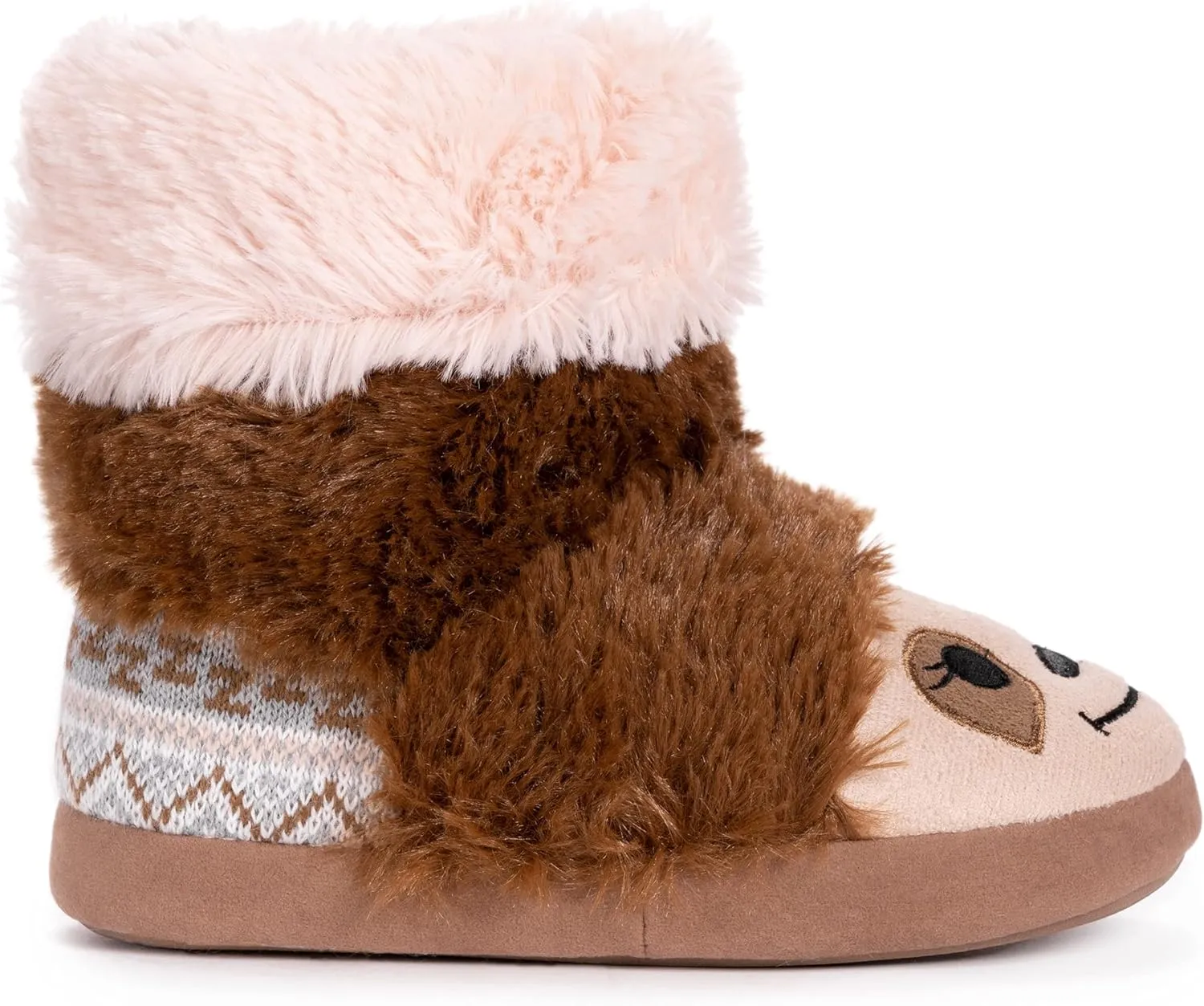 MUK LUKS Unisex-Child Girl's Zoo Friends Slipper Bootie