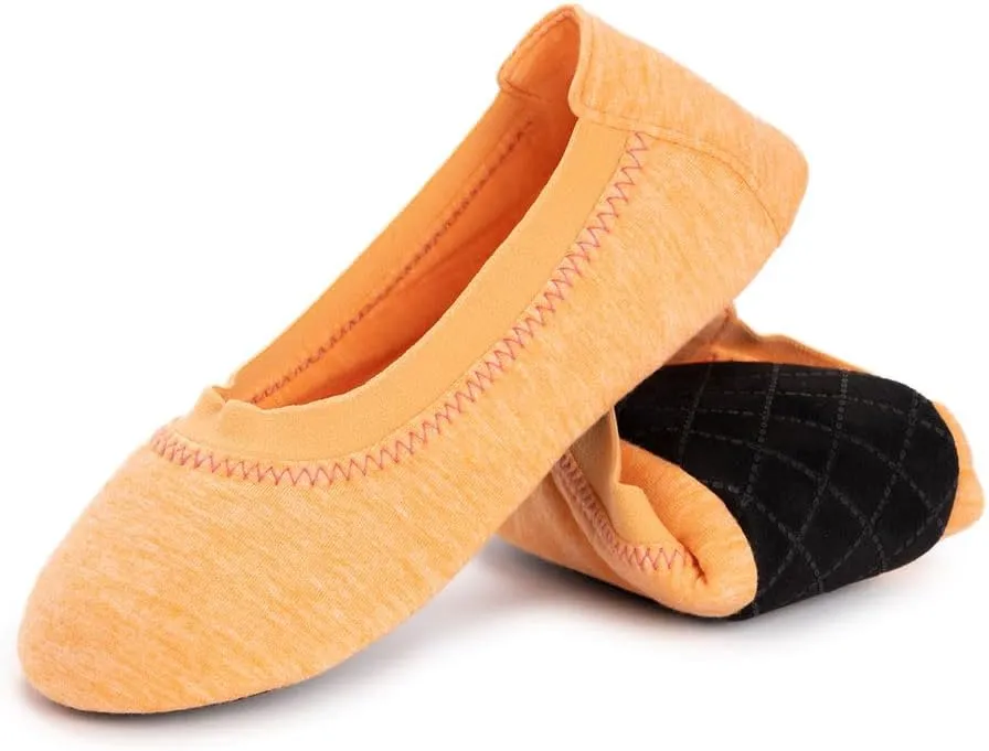 MUK LUKS Women's 2 Pack Travel Ballerina Set Slipper