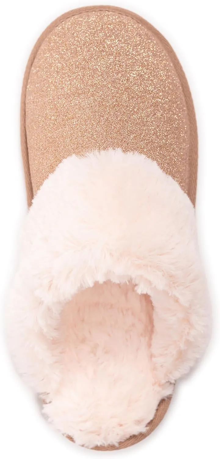MUK LUKS Women's Angled Sparkle Scuff Slipper