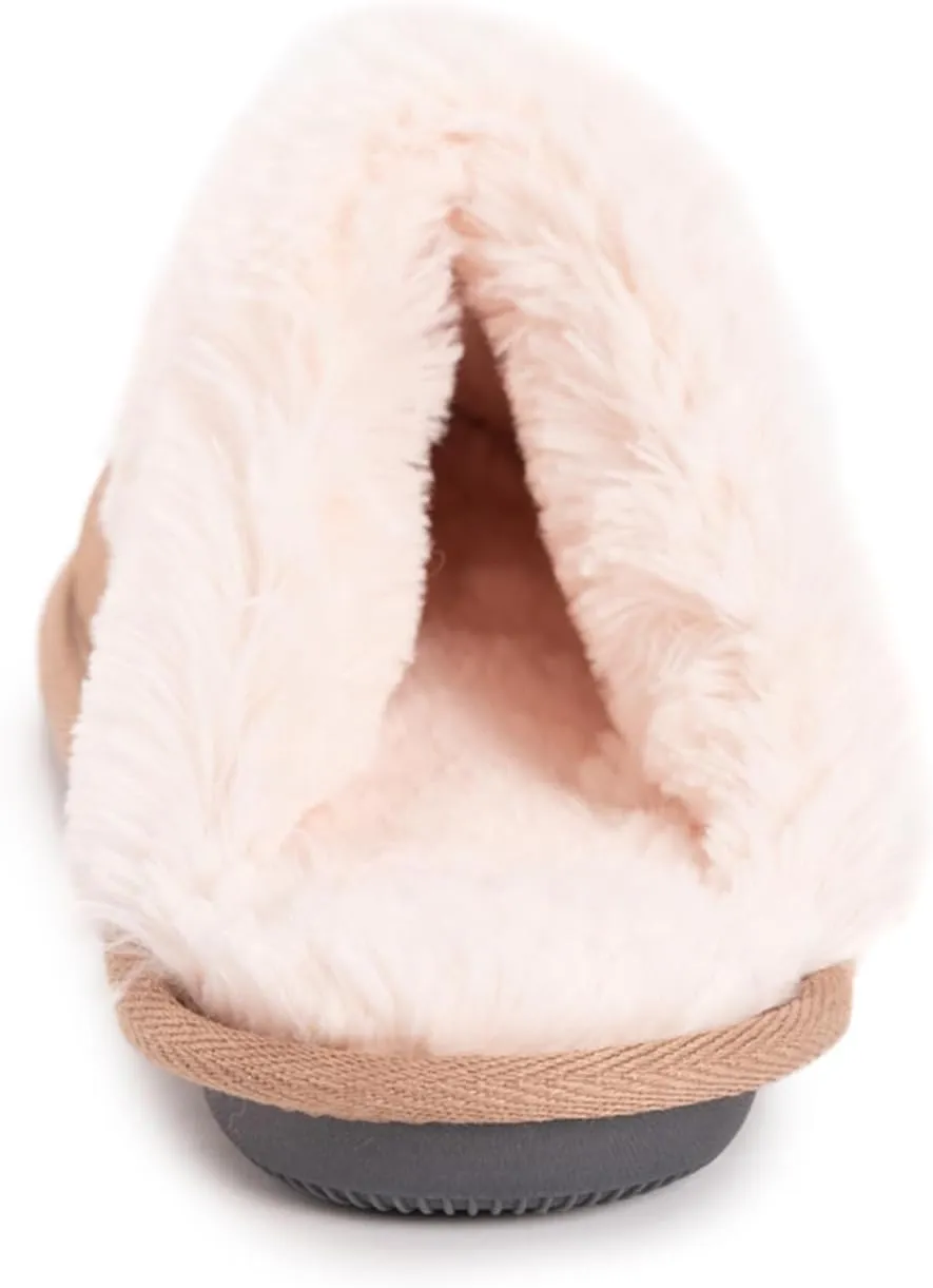 MUK LUKS Women's Angled Sparkle Scuff Slipper