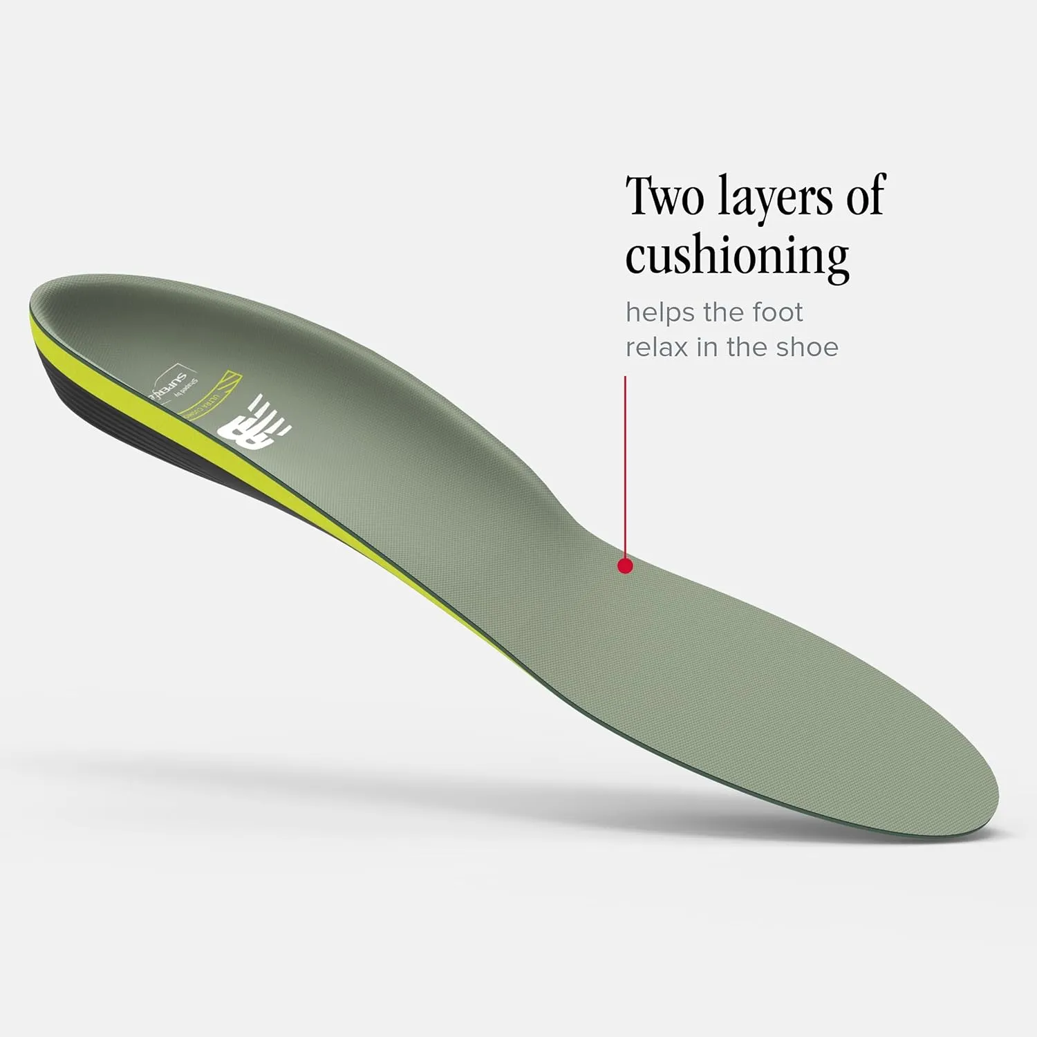 New Balance Running Cushion CFX Shoe Inserts - Arch Support for Runners - Dual Comfort Foam - Unisex - 13.5-15 Men