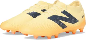 New Balance Unisex Tekela Magique FG V4  Soccer Shoe, Parchment/Clementine/Hot Mango, 5 US Men