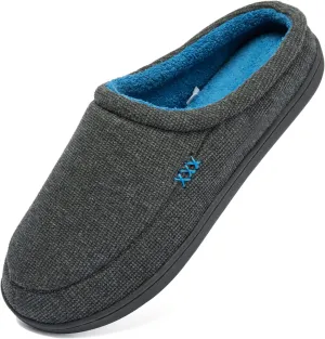 NewDenBer Men's Cozy Memory Foam Slippers Soft Slip on Indoor Outdoor Clog House Shoes