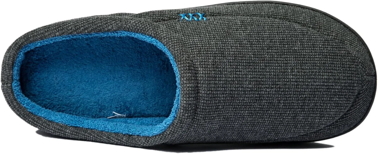 NewDenBer Men's Cozy Memory Foam Slippers Soft Slip on Indoor Outdoor Clog House Shoes