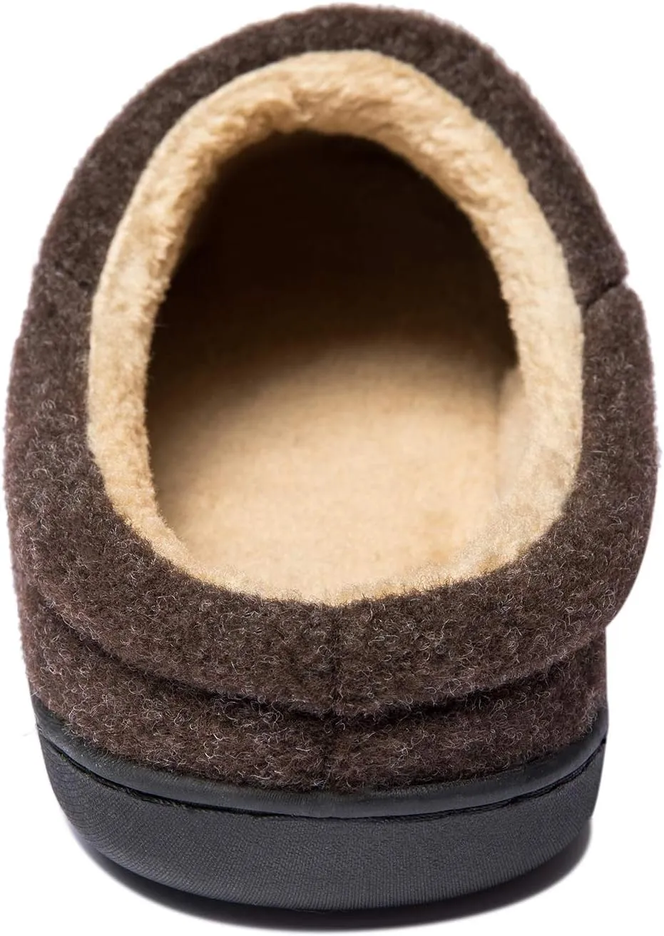 NewDenBer Men's Cozy Memory Foam Slippers Soft Slip on Indoor Outdoor Clog House Shoes