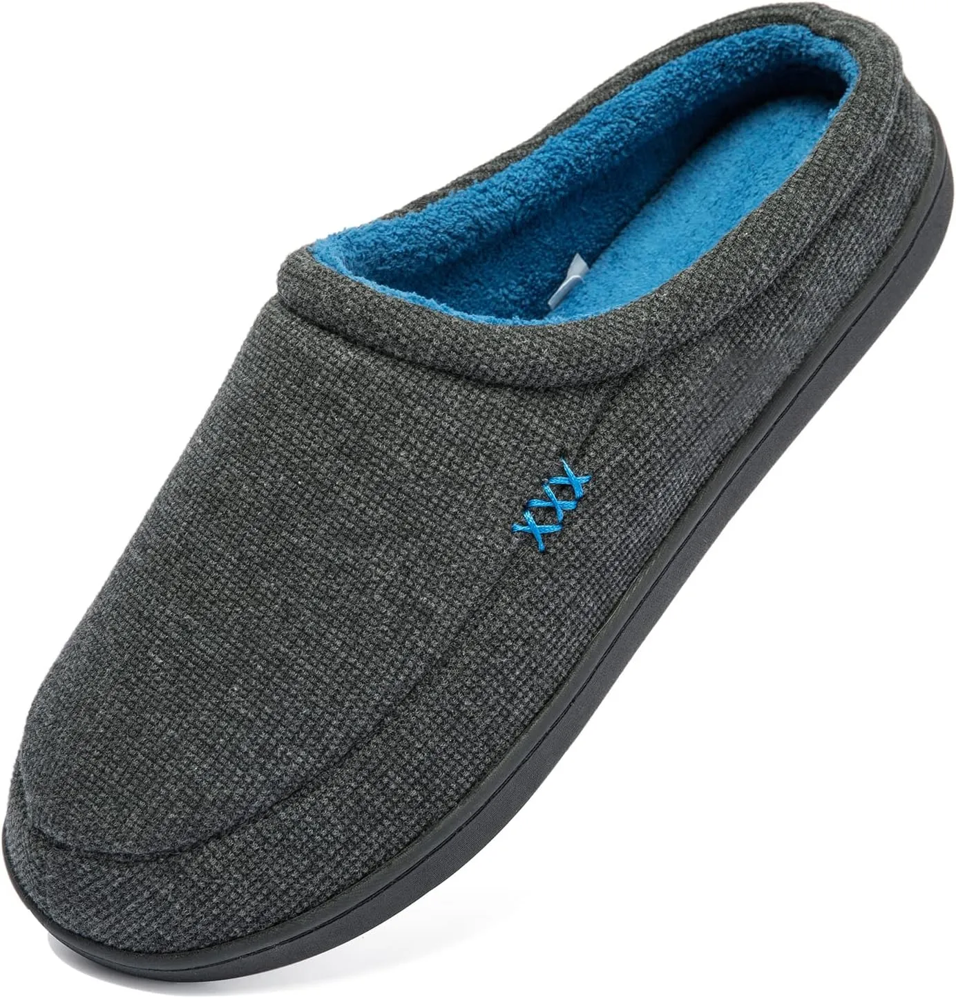 NewDenBer Men's Cozy Memory Foam Slippers Soft Slip on Indoor Outdoor Clog House Shoes