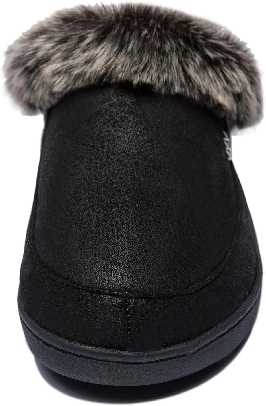 NewDenBer Women's Cozy Memory Foam Slippers Suede Plush Faux Fur Lined Slip on Indoor Outdoor House Shoes
