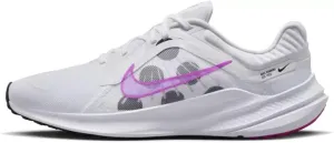 Nike Men's Quest 5 Running Training Shoes, White/Fuchsia Dream-Black, 14 M US
