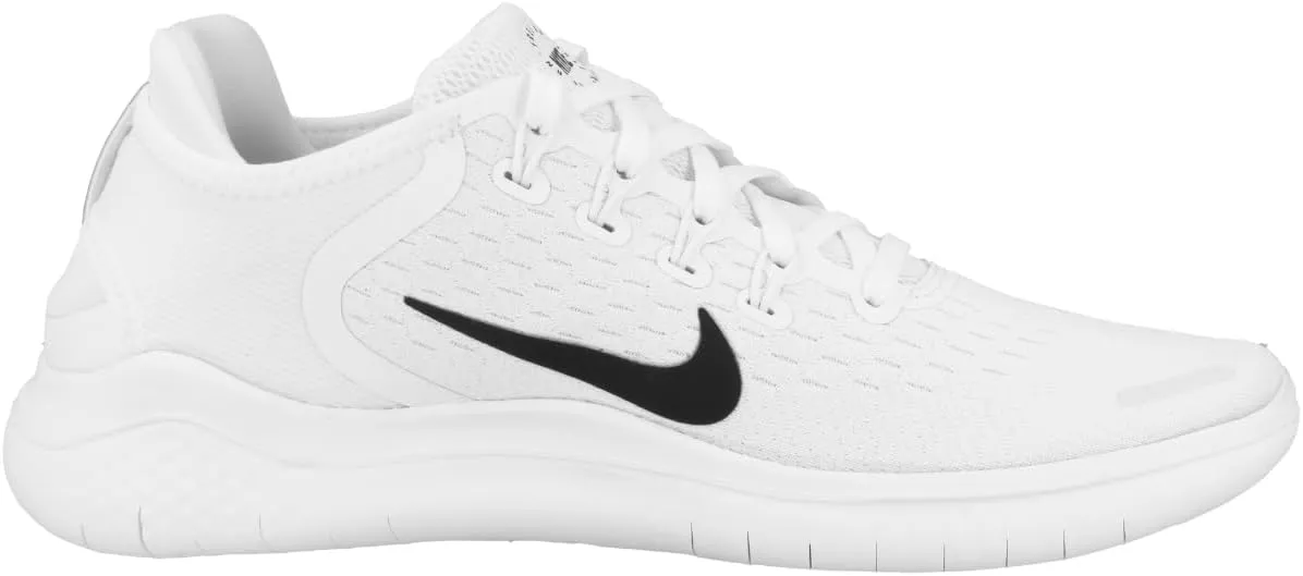 Nike Women's Free RN 2018 Black/White Running Shoe 7 US