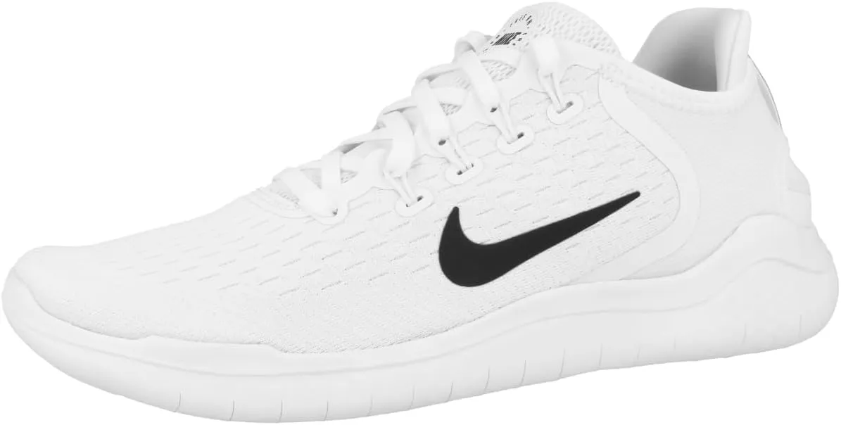 Nike Women's Free RN 2018 Black/White Running Shoe 7 US