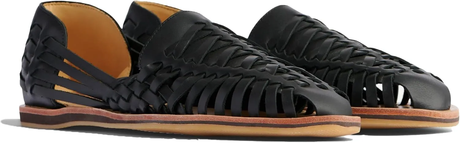 Nisolo Men's Huarache Sandals, Slip-On Comfort, Designed for Casual Everyday Wear & Any Occasion, Handwoven & Waterproof Leather, Flexible, No-Slip Rubber Sole, Runs Large