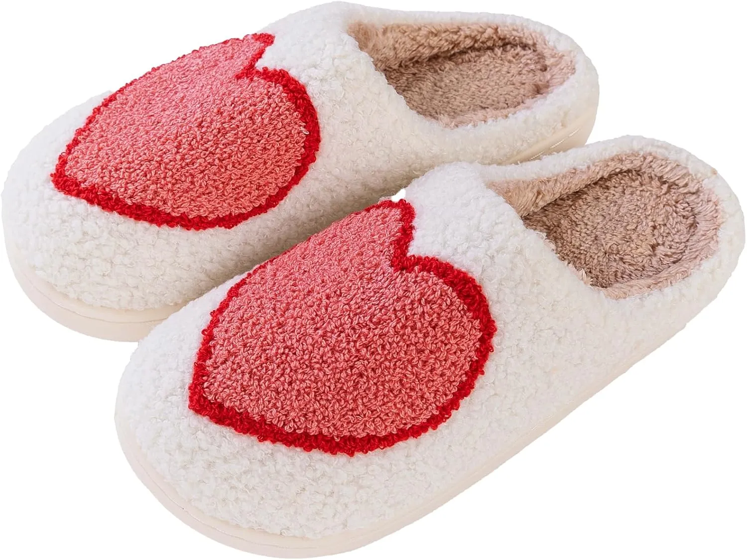 Obosoyo Slippers Women Strawberry Men House Fuzzy Plush Shoes Funky Cute Design Fun Slipper Unisex Comfy Bedroom Soft Warm Slipper Indoor Non-slip Slip-On
