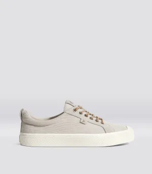 OCA Low Vintage White Corduroy and Suede Sneaker