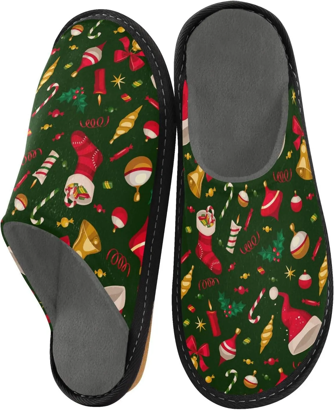 ODAWA Birthday Element Memory Foam House Shoes Slipper Woman, Cozy Washable Slip on House Shoes for Men