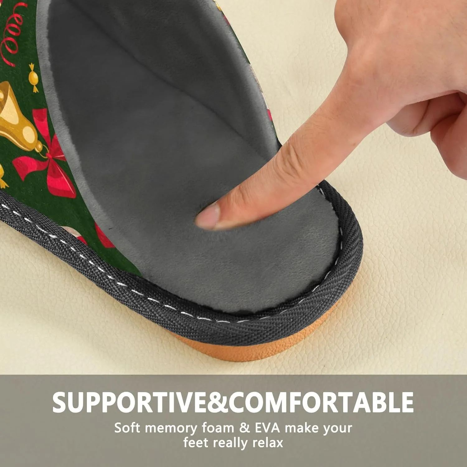 ODAWA Birthday Element Memory Foam House Shoes Slipper Woman, Cozy Washable Slip on House Shoes for Men