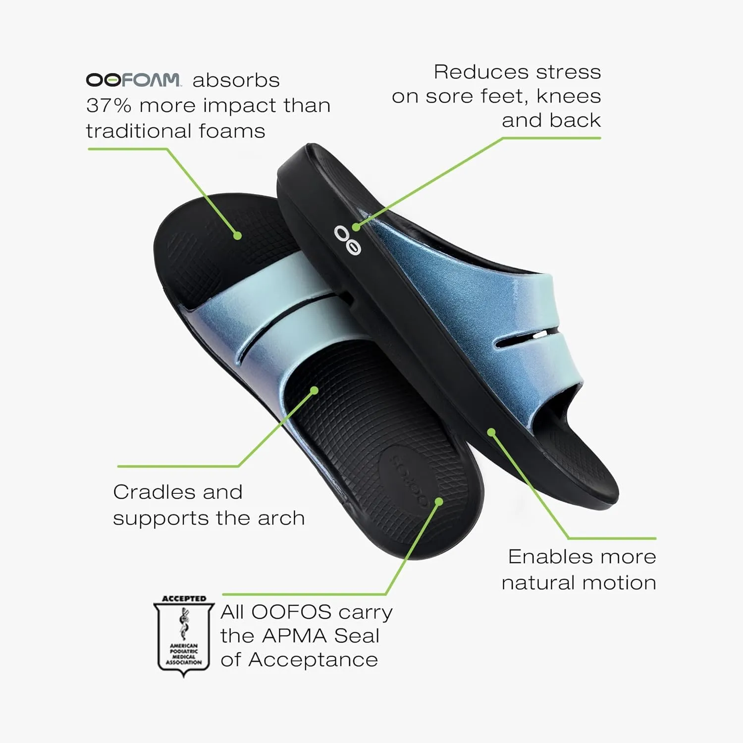OOFOS Women's Ooahh Luxe Slide Slipper