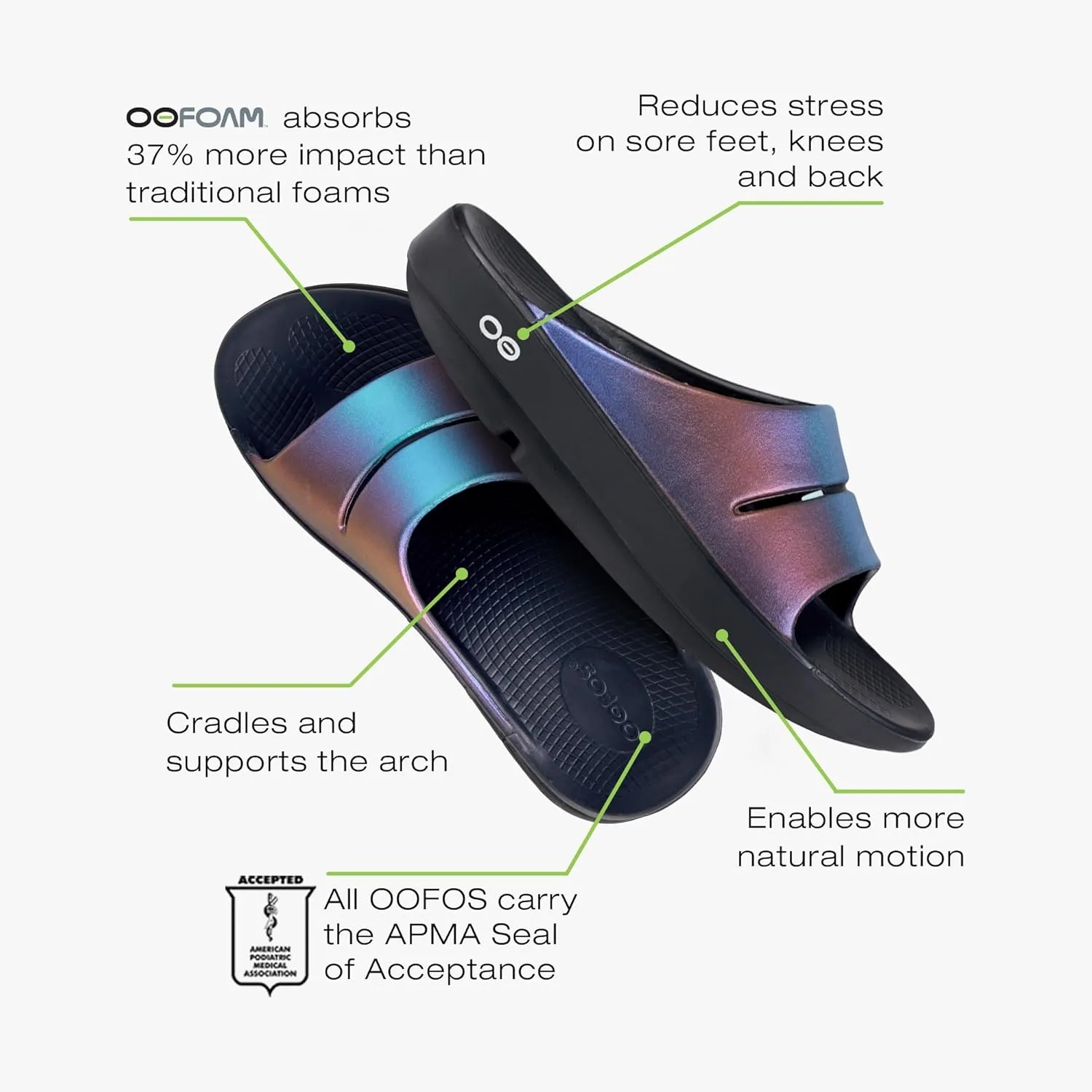 OOFOS Women's Ooahh Luxe Slide Slipper
