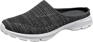 Orthopedic Slip On Shoes for Women Knitted Mesh Casual Mules Lightweight Breathable Sneakers Loafer Slingback Walking Shoes