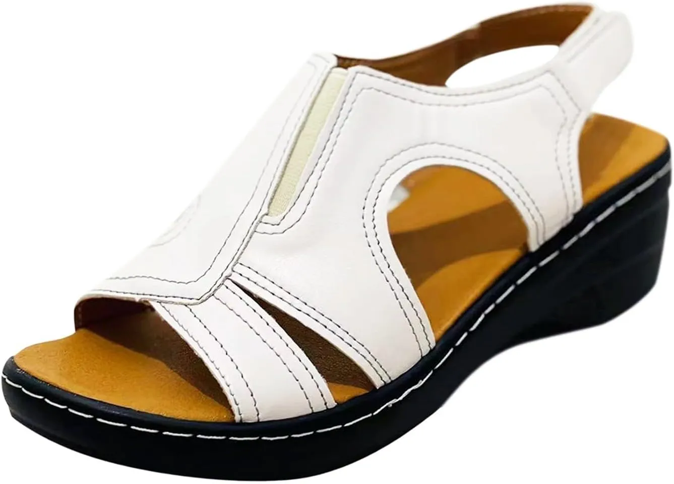 Orthopedic Wide Width Heels for Women Sandals Women Summer Flat Ladies Summer Sandals Foot Arch Supports Women's Orthopedic Platform Sneakers Tie Up Heels for Women