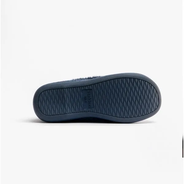Padders MISHA Womens (EE Fit) Full Slippers Navy Popcorn