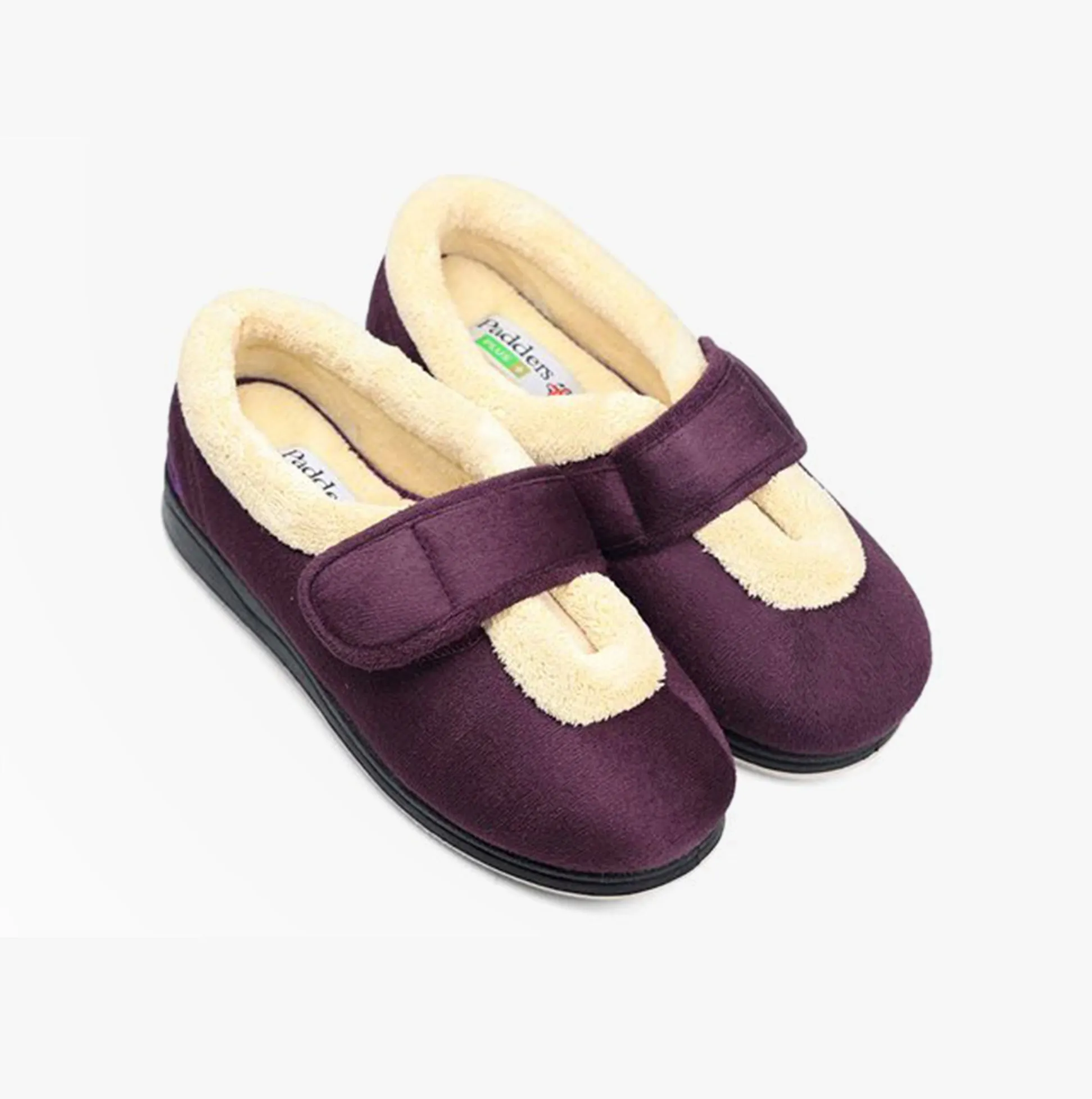 Padders TRIXIE Womens Full Slippers Purple