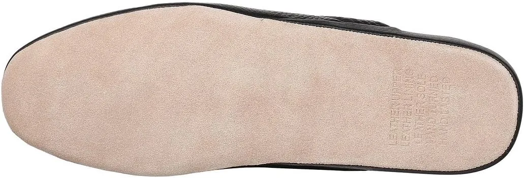 PAMIR Mens Premium textured Leather House Slippers with Memory Foam