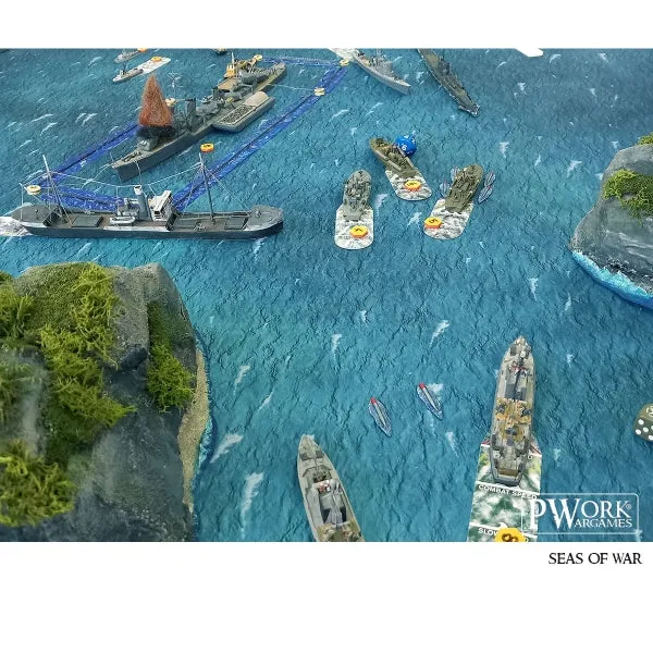 PWork - Seas of War - Wargames Terrain Mat - 22X30"