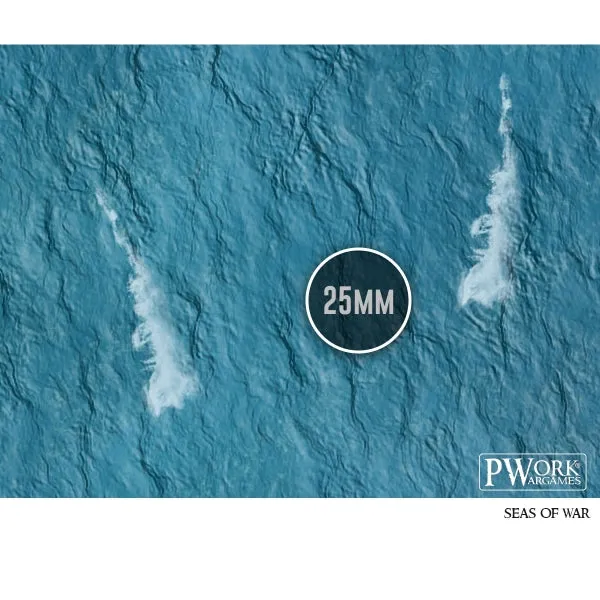 PWork - Seas of War - Wargames Terrain Mat - 22X30"