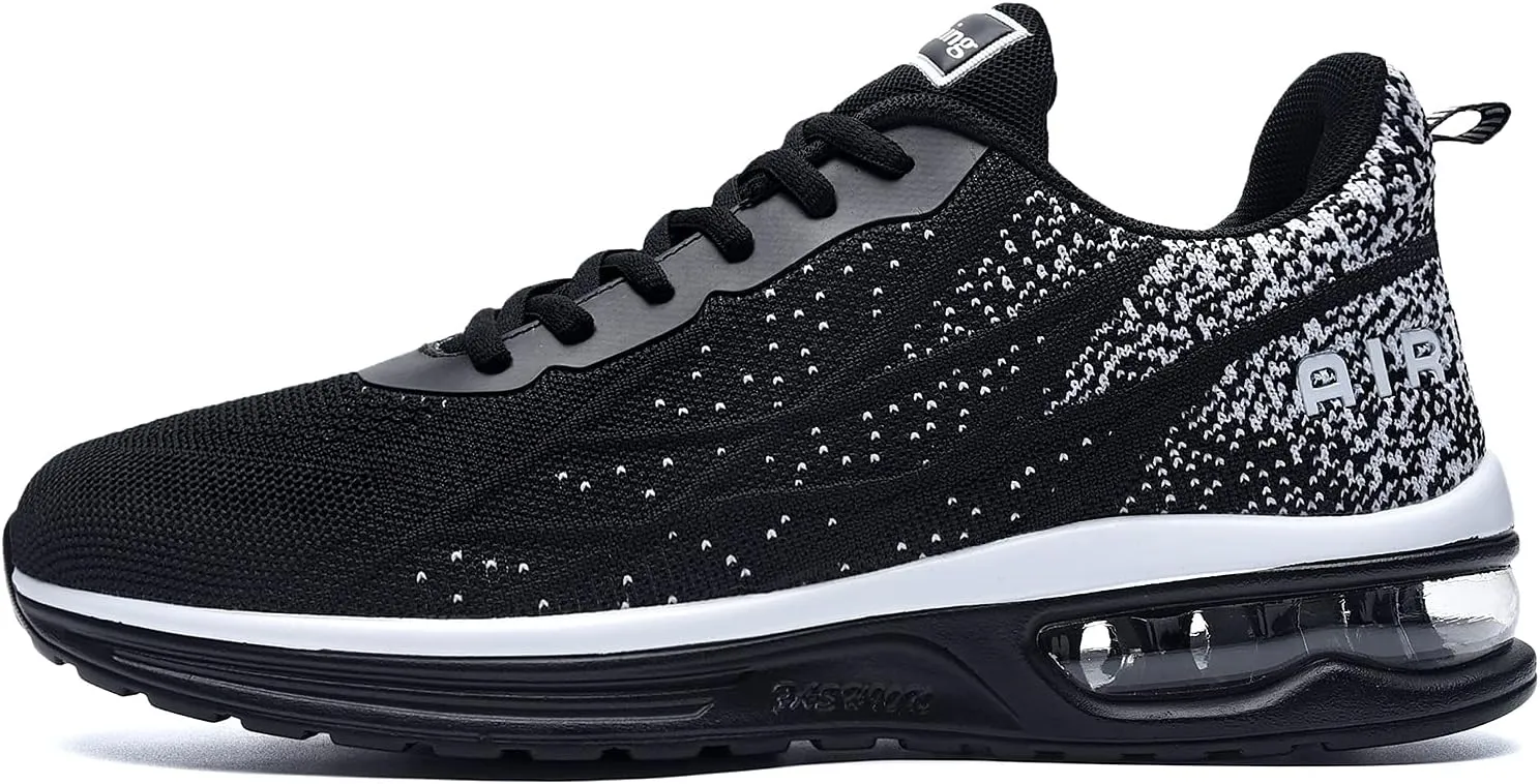 QAUPPE Mens Air Running Shoes Athletic Trail Tennis Sneaker (US7-12.5 D(M)