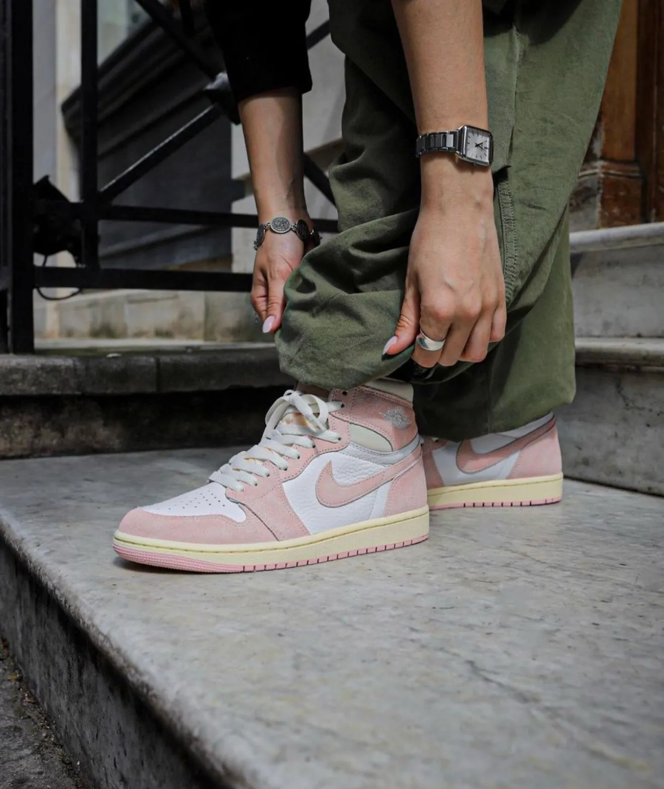 "Air Jordan 1 High Washed Pink – Soft Elegance with OG Box!"