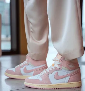 "Air Jordan 1 High Washed Pink – Soft Elegance with OG Box!"